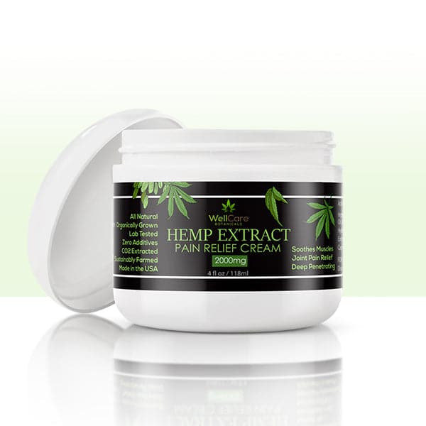 Creme para alívio da dor com extrato de cânhamo de alívio máximo - 2000 mg