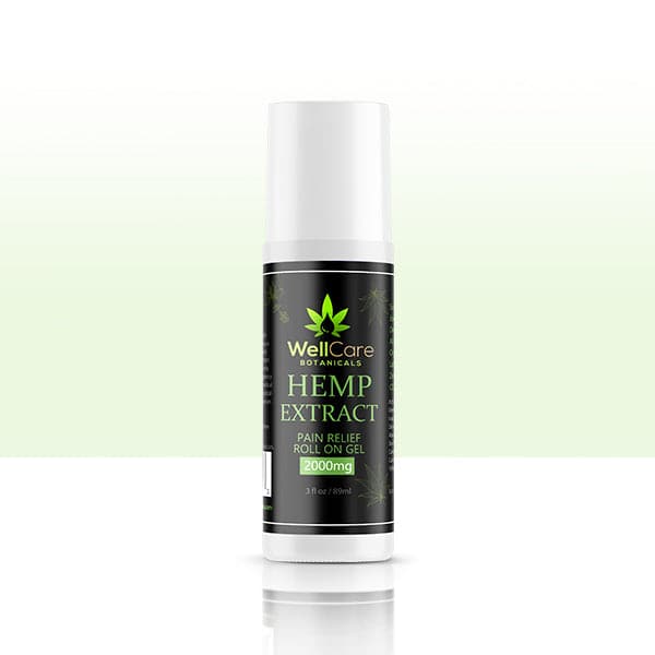 Hemp Extract Roll on Pain Gel 2000MG Well Care Botanicals