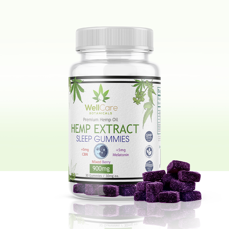 CBN Sleep Gummies Mixed Berry Melatonin and CBD 900MG
