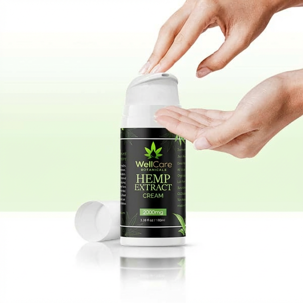 2000mg CBD Hemp Muscle & Joint Recovery Cream (Airless Pump