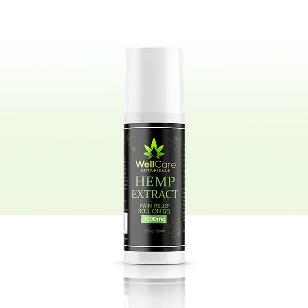 Roll On Gel de Extrato de Cânhamo para Alívio Máximo da Dor - 2000MG